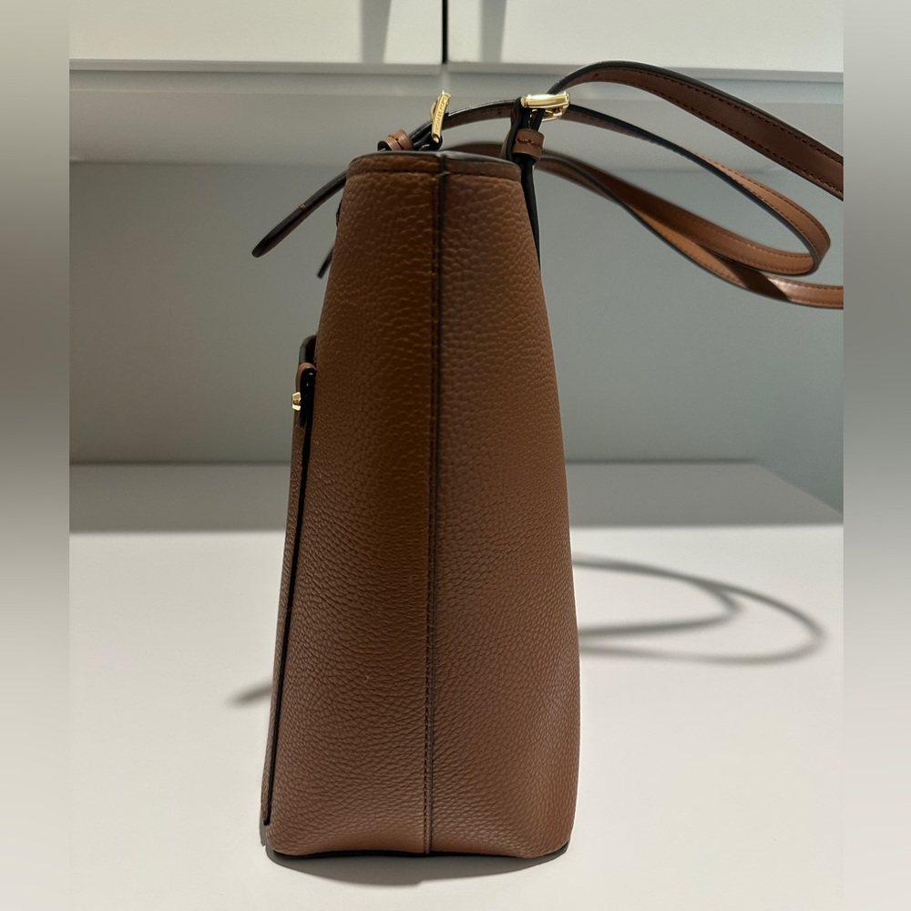 Michael Kors Luggage Jet Set Travel Med Double Pocket Non-Leather Vegan Tote NWT - Picture 9 of 15